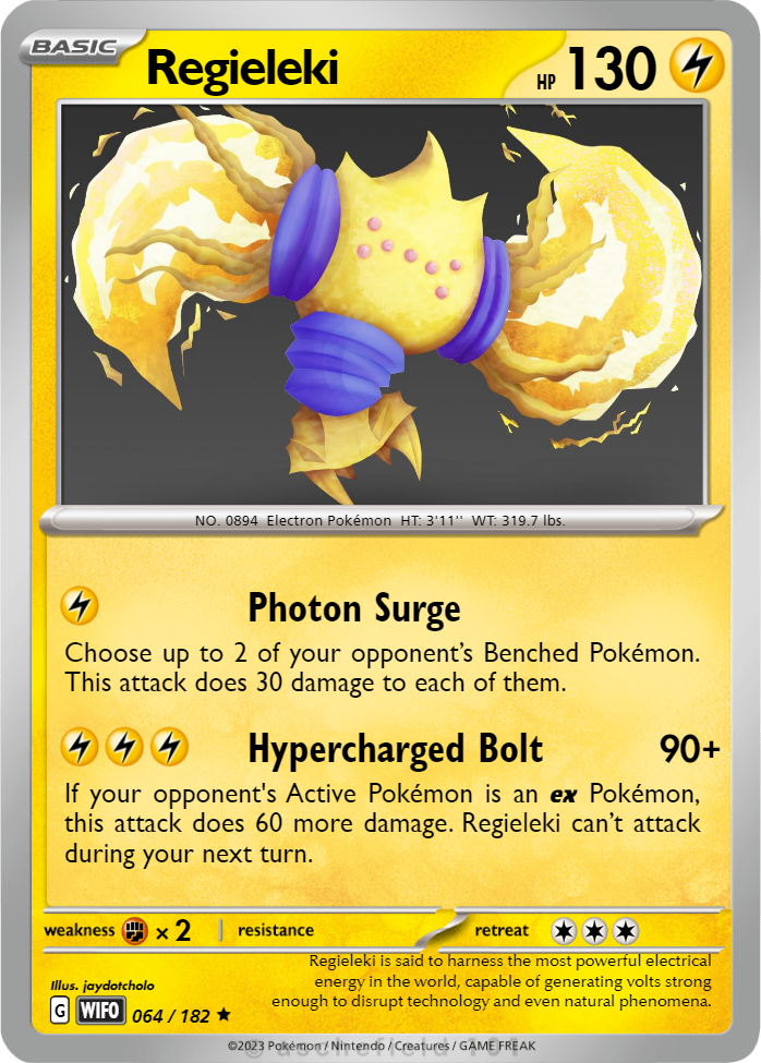 regieleki pokemon card V 175/195- Silver Tempest - Full Art -Pokemon Ultra Rare VMAX rule Regieleki - DimitruSgozzinu