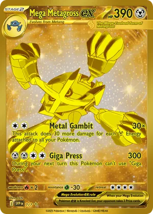 pokemon cards mega metagross ex 2014 Japanese XY-P Promo #102/XY-P Silver Special Pack Price Guide Black Star Promos Type M Metagross-EX | XYPromo |