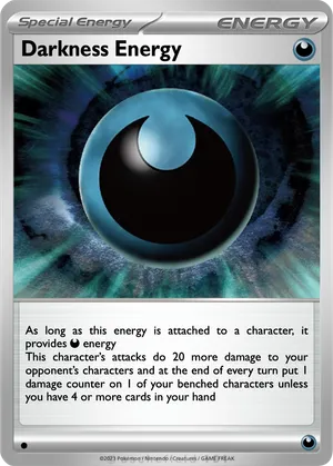 pokemon darkness energy card - Neo Genesis holofoil pattern or surface detail) Pokemon Card - D&P: Majestic