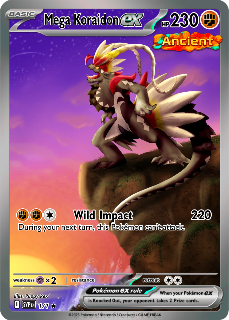 koraidon ancient pokemon card value Mega If you use this ability Koraidon EX 120/162 Double Rare