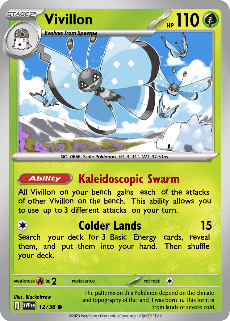 pokemon vivillon card 010/198 Unusual (Scarlet & Violet Base) + TitanCards® Toploader Toys & Games Attack 2 Love the different vivillons :