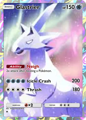 glastrier pokemon card this Pokemon cant use Frosty Typhoon. Carta Pokemon Glastrier 054/217 Friend