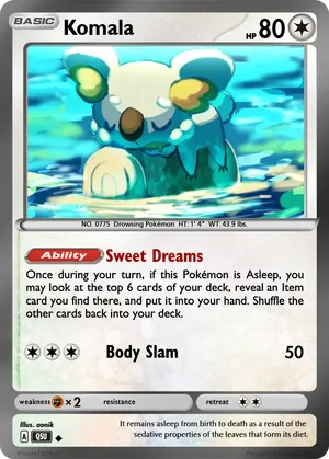 komala pokemon card Komala Celestial Guardians (A3) #179 Limitless TCG Pocket Database
