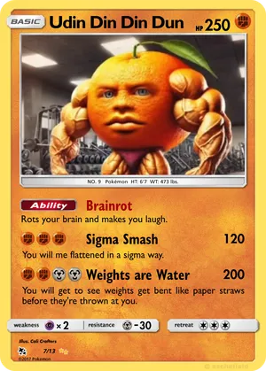 annoying orange pokemon card Pokemon pear annoying orange 1