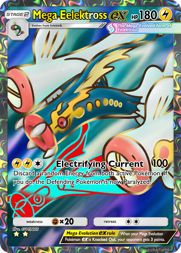 eelektross pokemon card {119/086}Eelektross Stage 2 Form  Elektross (115/086) - Black