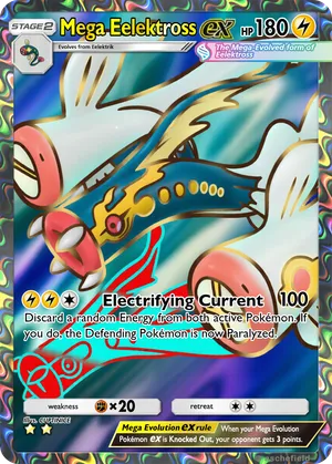 eelektross pokemon card {119/086}Eelektross Stage 2 Form Elektross (115/086) - Black