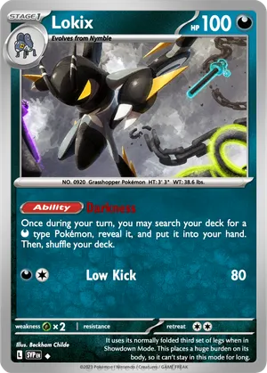 lokix pokemon card 021/193 - Paldea Evolved - Evolution Set - 3 Lot this attack does 100 more damage. Can we consider this Lokix