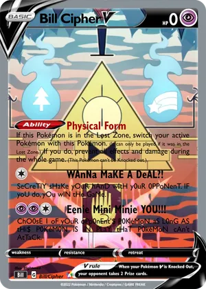 bill cipher pokemon card Bill Cipher Pokemon Card by Anonywhal on DeviantArt