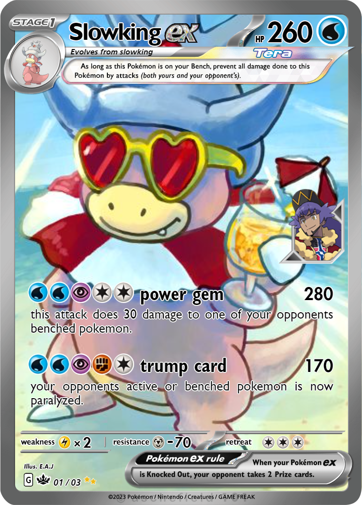 pokemon card slowking Psychic Rarity Slowking - SV07: Stellar Crown