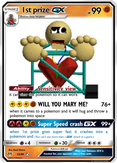 baldi pokemon card ErrorAmyStactman654 Bald screech | Doors Ideas