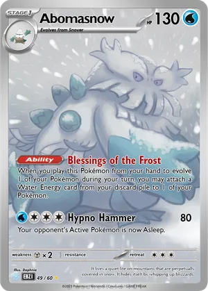 abomasnow pokemon card Amazon.com: Pokemon - Abomasnow (26) - Plasma Blast
