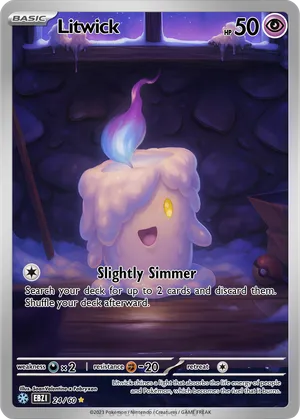 litwick pokemon card Litwick - 101/086 - SV: White Flare