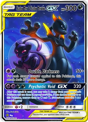 shadow mewtwo gx pokemon card Shadow Mewtwo GX Gold Metal Pokmon Card-Collectible Gift DisplayCOOL1