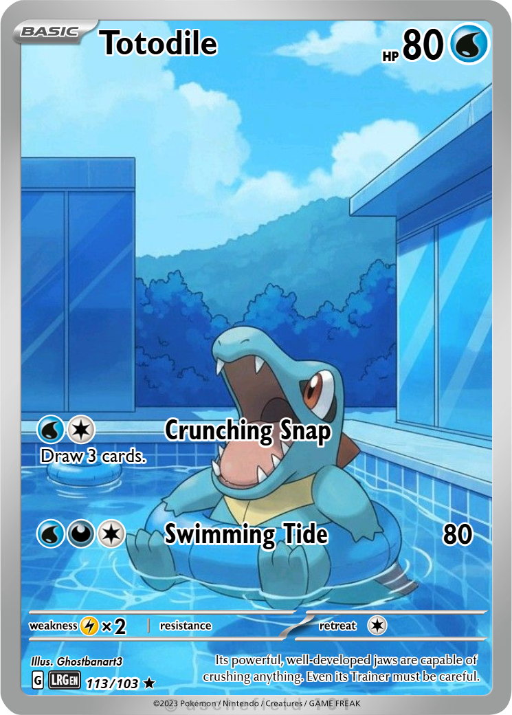 totodile pokemon card - (81) [Water] Come watch me geek out