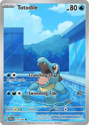 totodile pokemon card - (81) Colorless Artist totodile pokemon card (Mysterious Treasures