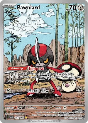 pawniard pokemon card Pawniard - 133/202 - Sword & Shield