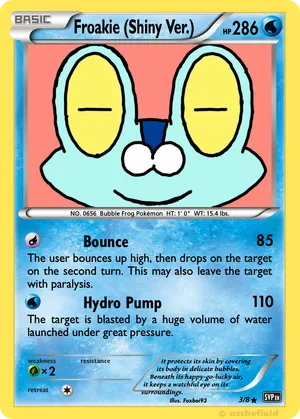 shiny froakie pokemon card - 086/083 (086/083) shuffle your deck. Froakie IR AR Ninja Spinner