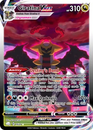 giratina vmax pokemon card Giratina Vmax gx ex Vstar Ash Ketchum Gx pokemon card