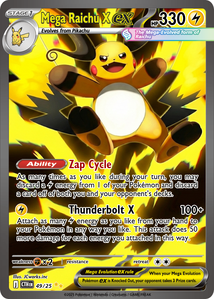 Mega Raichu X - FrankoTheCat