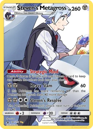 steven pokemon card Steven's Beldum - Metal - 207