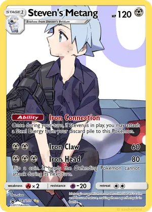 steven pokemon card Pokemon Steven he 62