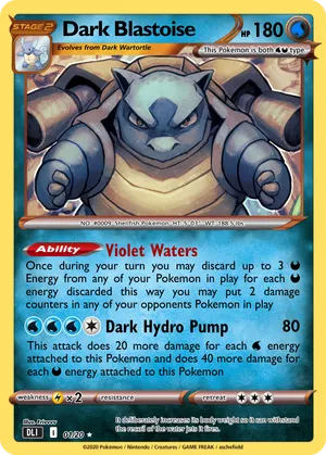 pokemon cards dark blastoise Pokemon 1st Edition Team Rocket Dark Blastoise PSA 10 Kanto Shark