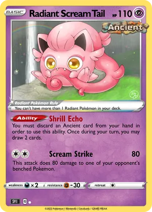 scream tail pokemon card value Scream Tail - 065 - SV: Scarlet & Violet Promo Cards