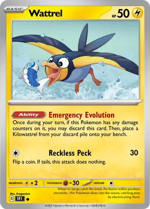 wattrel pokemon card Wattrel - 066/191 - Surging Sparks