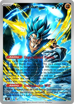 dragon ball super card game vegito blue Vegito Dragon Ball Card Collection Super Saiyan & Super Saiyan Blue Forms