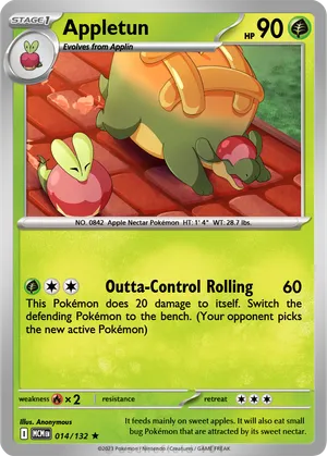 appletun pokemon card 401 Games Canada - - 121/203 - Rare Rare Card Type Appletun - Garchamp57