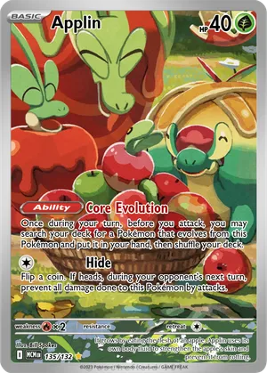 pokemon applin card Applin (Poke Ball Pattern) 9