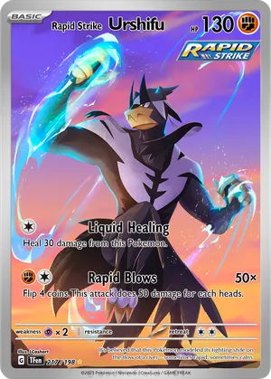 urshifu pokemon card Single Strike 2021 Battle Styles Secret Rare #168 SGC Authenticated 10 Evolves from Kubfu Type Rapid Strike Urshifu VMAX Gold