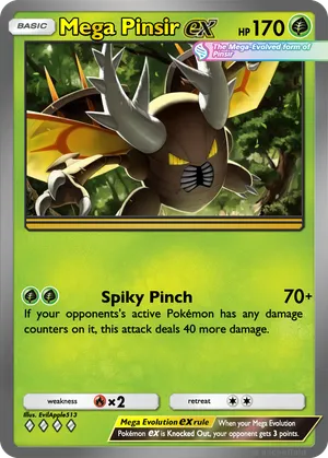 mega pinsir pokemon card CARD POKEMON EJ VOL. IV #11 MEGA PINSIR 2020 Kanto PERU South America TCG FOIL