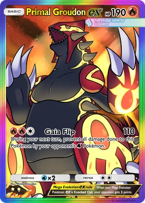 pokemon card groudon gx Ghost Groudon looks TOO GOOD This has to be one ofy all time favorite groudon cards that ive sunbleached. Even moreso than the og team magmas groudon! The card looks natural overall