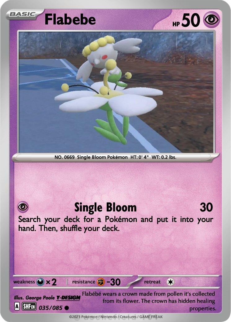 flabebe pokemon card Flabebe 086/167 NM / M - Twilight Masquerade Pokemon Card