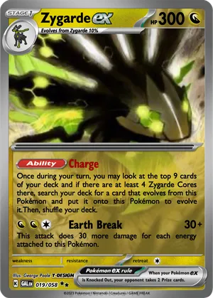 zygarde core pokemon card 100/147 League Reverse Holo Rare Pokemon NM Colorless Artist Zygarde - GeorgePoole