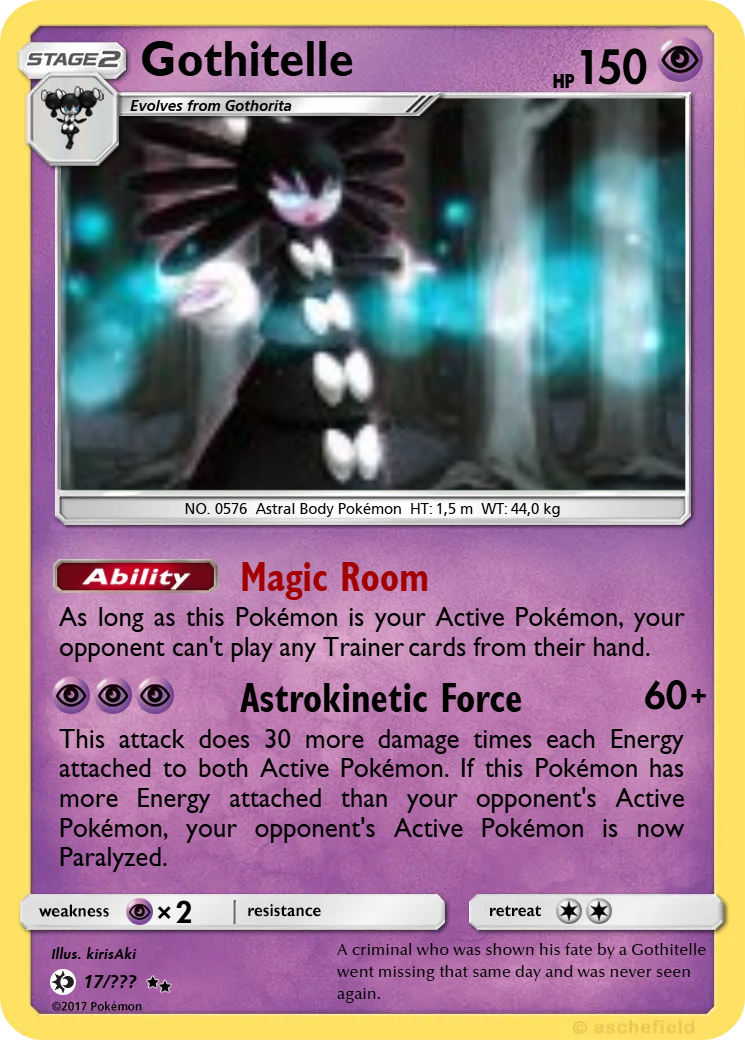 pokemon gothitelle card - 123/086 (123/086) have for your premier collection. Pokemon Card Gothitelle AR 123/086