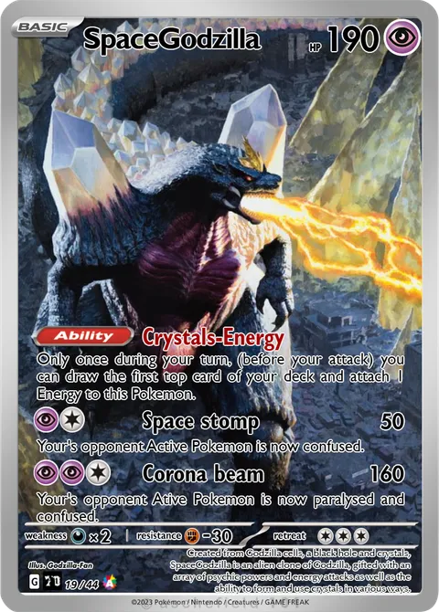 godzilla pokemon cards Playing Card Variant Godzilla-Fan