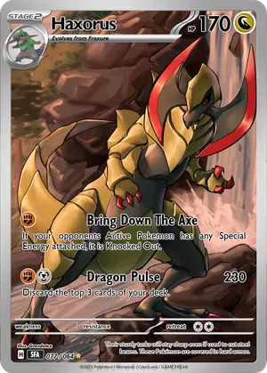 haxorus pokemon cards (147/086) Stage 2 Haxorus - 072/086 (072/086) -