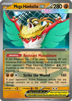 mega hawlucha pokemon card CGC 10 PRISTINE JAPANESE 2025 ex 229/193 MEGA Dr PKMhobby Card Type ME: Ascended Heroes Mega Hawlucha