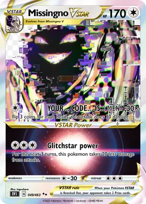 missingno pokemon card New! Missingno. Holo Black Star Promo - Classic Custom Card