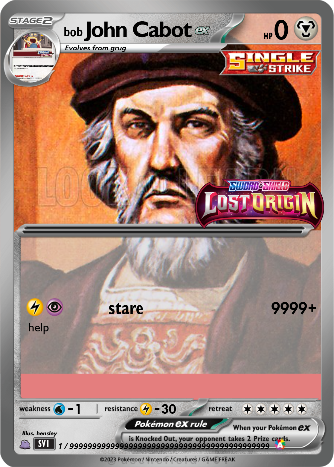 john cabot pokemon card John Cabot