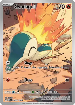 cyndaquil pokemon card Credit Card Skin 047 / Promo Card Type / HP / Stage Cyndaquil | EX Dragon
