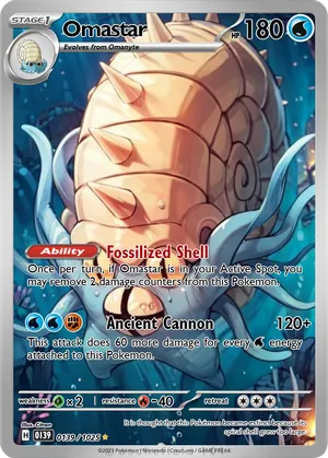 pokemon card omastar 027/052 Delta Species Holo Rare 2006 NM Japanese You cant add more than 20 damage in this way Omastar 139/165 - Omanyte -
