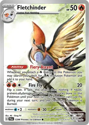 fletchinder pokemon card Pokemon Phantom Forces Fletchinder #9