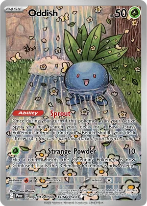 oddish pokemon cards 1x Oddish 001/159 Crown Zenith Pokemon TCG Card NM