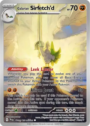 sirfetch'd pokemon card Pokmon TCG Galarian V Vivid Voltage 174/185 Holo Full Art Ultra NM Sirfetchd Card Prices & Value
