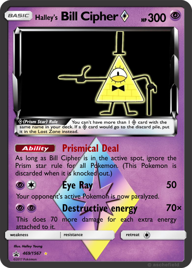 bill cipher pokemon card Bill Cipher