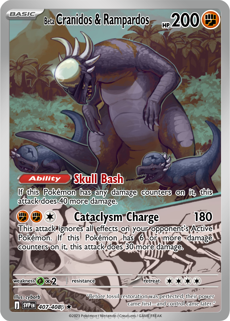 cranidos pokemon card Silver Tempest & Basculin Blister Pack  Toy Mandala [1] Headbutt (20) [1F] Steamroll (30) Does 20 damage to 1 of your opponents Benched Pokemon  Cranidos Painting Process ,