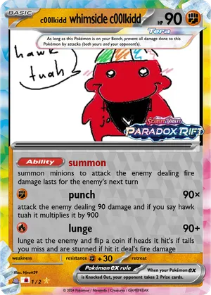 hawk tuah pokemon card Haliey Welch Hawk Tuah Girl Trading Cards #hawktuah this attack does 40 more damage. 'Hawk Tuah' Girl Haliey Welch's